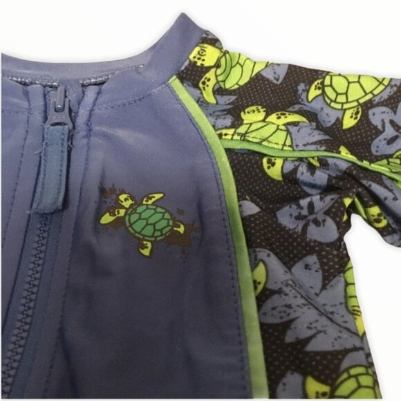 George Sea Turtles Rash guard Swimsuit 12M - Picture 2 of 4